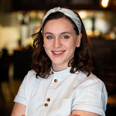 Portrait of Tessa Vander Bleek, Sous / Pastry Chef at Brazen Open Kitchen